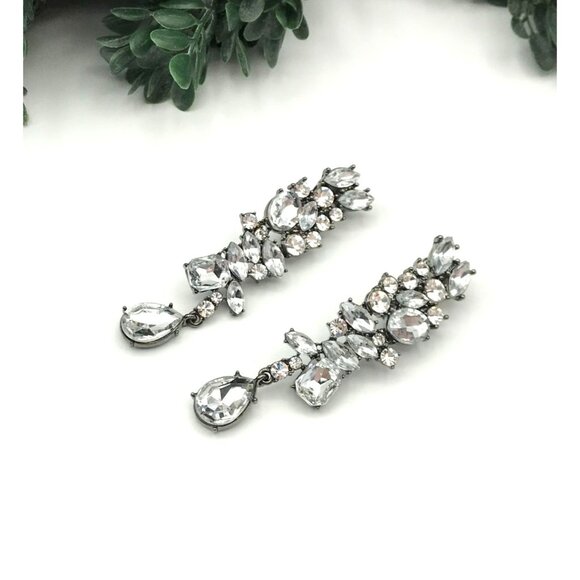 Vintage VTG rare signed SCAASI Statement Rhinestone Statement Necklace & Clip Ea - Picture 2 of 13